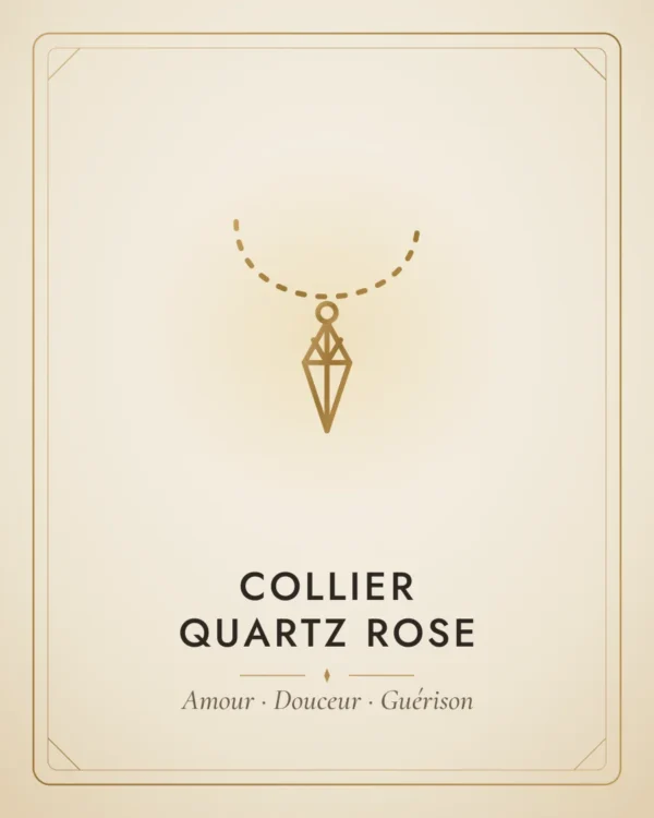 Collier Quartz Rose