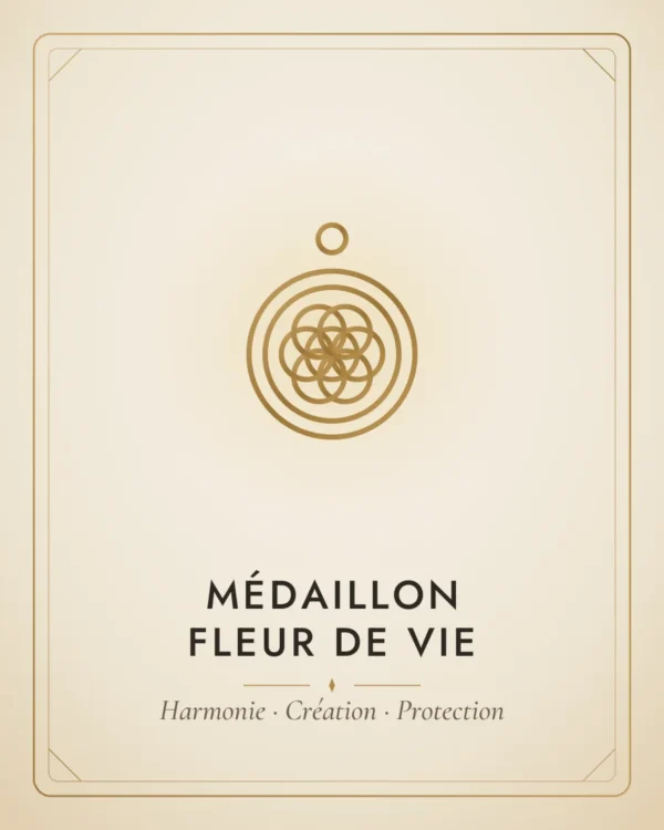Médaillon Fleur de Vie